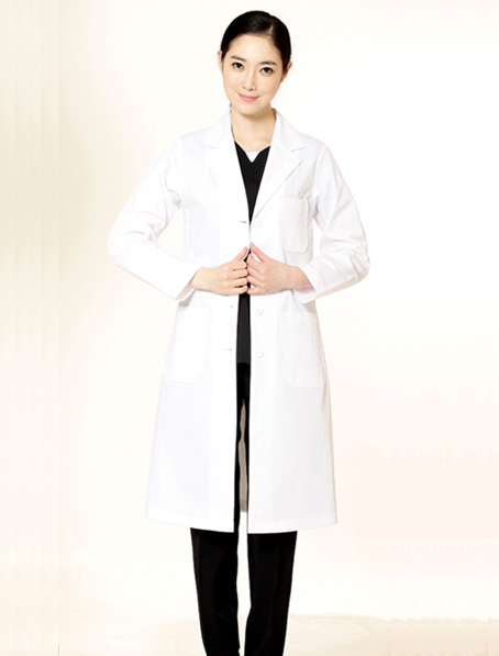 上海定做长款医生工作服,韩式女款医生制服订制厂家